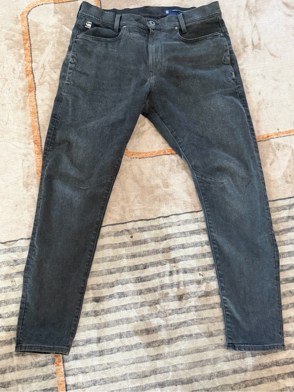 G Star Raw D-STAQ 3D Slim Grey Jeans sz 33 x 32